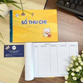 Sổ Thu Chi Nhỏ Khổ A5/ 70 tờ giấy dày