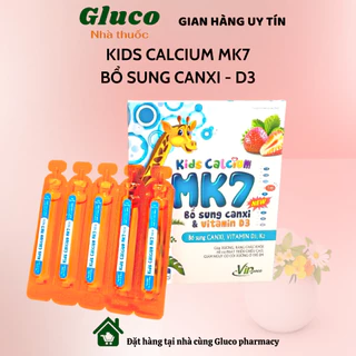 Kids mum MK7 (Hộp 20 ống 10ml)- Bổ sung Canxi & D3 giúp hỗ trợ còi xương, phát triển chiều cao