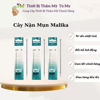 Cây Nặn Mụn Malika, Que Năn Mụn Inox 2 Đầu  Dùng Cho Cá Nhân Spa Thẩm Mỹ Viện