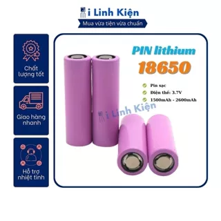 Pin 18650 dung lượng cao từ 1500mAh - 2600mAh 3.7V dùng cho thiết bị điện tử chất lượng cao ( mới 100%)