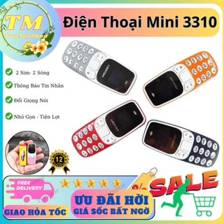 Điện thoại mini 3310 L8STAR - 2 Sim 2 Sóng - Lắp thẻ nhớ - Nghe nhạc qua Bluetooth - Bảo hành 12 tháng