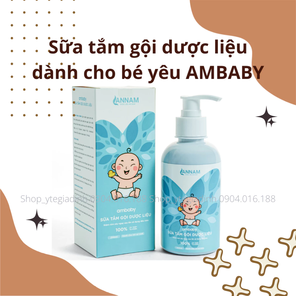 Sữa tắm gội dược liệu dành cho bé yêu AMBABY