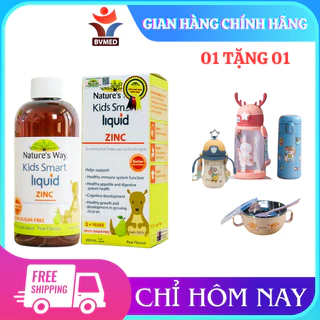 Nature's Way Kids Smart Liquid Zinc Bổ Sung Kẽm, Tăng Sức Đề Kháng Cho Bé 200ml