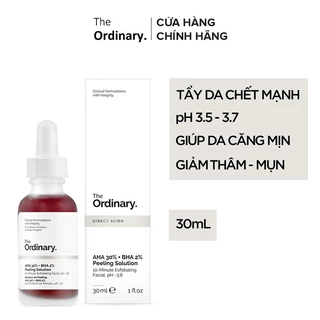 Tinh Chất Tẩy Da Chết Peeling The Ordinary AHA 30% + BHA 2% Solution 30ML