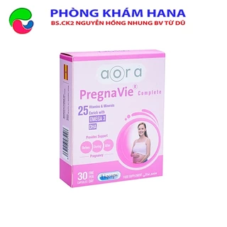 (TBN_Bv Từ Dũ) Viên Uống Bổ Sung Vitamin, Khoáng Chất, Tăng Cường Sức Khỏe Cho Mẹ Bầu Pregnavie Complete (Hộp 30 viên)