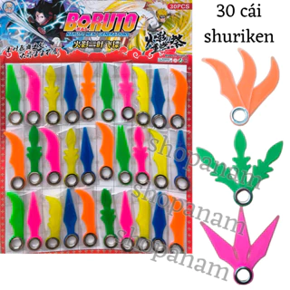 Vỉ 30 cái xoay tiêu shuriken đồ chơi phim naruto