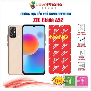 Cường lực ZTE Blade A52 dẻo phủ Nano Premium chống xước bảo vệ màn hình - Love Phone