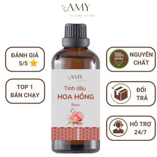 Tinh dầu hoa hồng thơm phòng 100ml phun sương xông phòng khử mùi thư giãn ngủ ngon