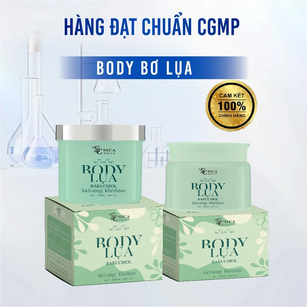 Kem Sica White Body Bơ Lụa Bakuchiol 150G, Sáng Da, Kích Trắng, Khử Thâm - SICA WHITE