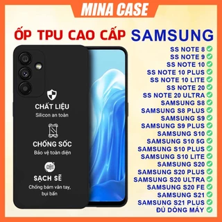 Ốp lưng TPU Samsung Note 20 10 9 8 S24 S23 S22 S21 S20 S10 S9 S8 FE Plus Ultra Lite 4G 5G