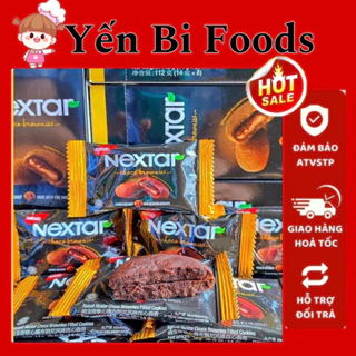 1 HỘP BÁNH NEXTAR GỒM 8 CÁI BÁNH SOCOLA