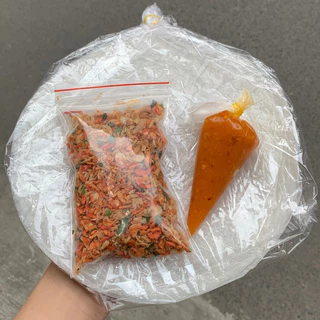 Bánh Tráng Phơi Sương Sốt Muối Béo PIKA SNACK muối tép hành phi siêu ngon - Ăn Vặt Hà Nội - CBPSMUOIBEOMINI