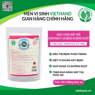 Men vi sinh Việt Hand BIO ZYME VIệt hand hỗ trợ đường ruột tôm cá Dạng gói 200g