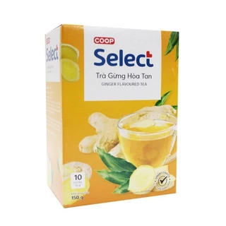 [DATE MỚI] Trà Gừng Hoà Tan Coop Select - Hộp 10 gói x 15g