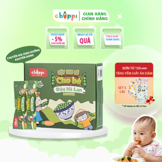 Bột rau củ, bột rau củ sấy lạnh vị ĐẬU HÀ LAN nguyên chất Chippi (hộp18gr) ăn dặm cho bé cung cấp đầy đủ chất dinh dưỡng