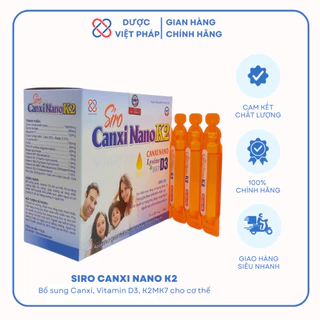 Siro CANXI NANO K2 AQUAMIN F Cho Trẻ Từ 0 Tháng Tuổi Bổ Sung Canxi D3 K2 Mk7 Hỗ Trợ Phát Triển Chiều Cao  Hộp 20Ốngx10ml