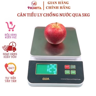 [Chống Nước] Cân điện tử nhà bếp siêu chính xác QUA 5kg/1g được bảo hành 6 tháng