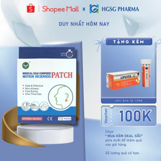 Bộ 2 hộp miếng dán say tàu xe HGSG Pharma (Hộp 10 miếng)