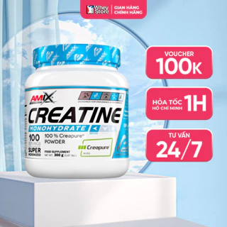 Tăng Sức Mạnh Cơ Bắp Amix Creatine Monohydrate Creapure 300g Chính Hãng