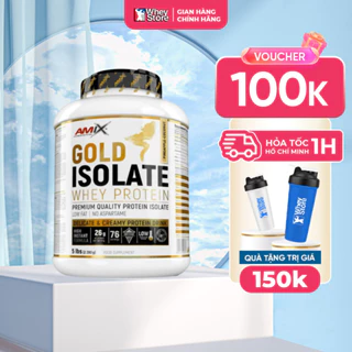 Sữa Tăng Cơ Bắp Amix Gold Whey Protein Isolate 5lbs (2.28kg) Chính Hãng