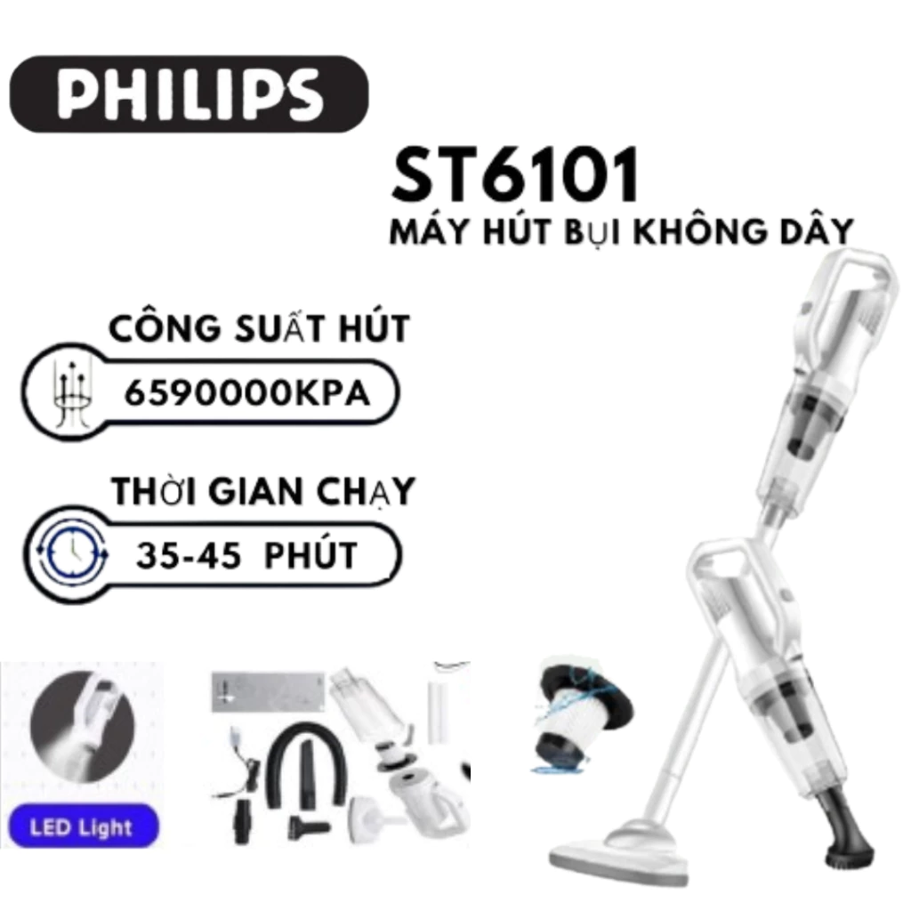 ST6101 Không Dây Không Dây Di Động Máy Hút Bụi Ô Tô Mini Cầm Tay Có Thể Sạc Lại Máy Hút Bụi Không Dây Cho G