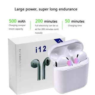 [ HÀNG CAO CẤP ] Tai nghe bluetooth không dây Inpods J12 TWS - [ BẢO HÀNG 06 THÁNG ]