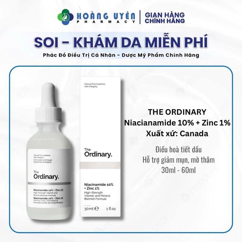 [Bản Canada/US] Serum The Ordinary Zinc Niacinamide 10%