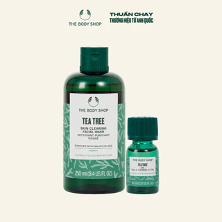 Combo Tea Tree Sữa Rửa Mặt 250ml & Tinh Dầu 10ml Dành Cho Da Mụn The Body Shop