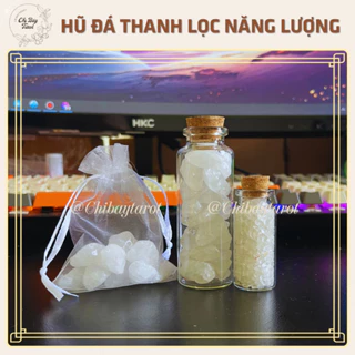 Hũ Đá Thạch Anh Trắng (Clear Quartz) - Hũ Thạch Anh Trắng Chibaytarot Thanh Lọc Năng Lượng Cho Tâm Hồn Bình An