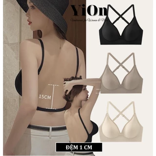 Áo ngực su nước mặc đầm hở lưng mút 1 cm không gọng AU09 YiOn Underwear