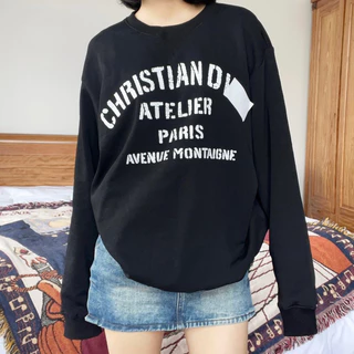 Áo SWEATER UNISEX Nam Nữ Christian Đ.ior cao cấp vải cotton 100% dày dặn form Oversize năng động