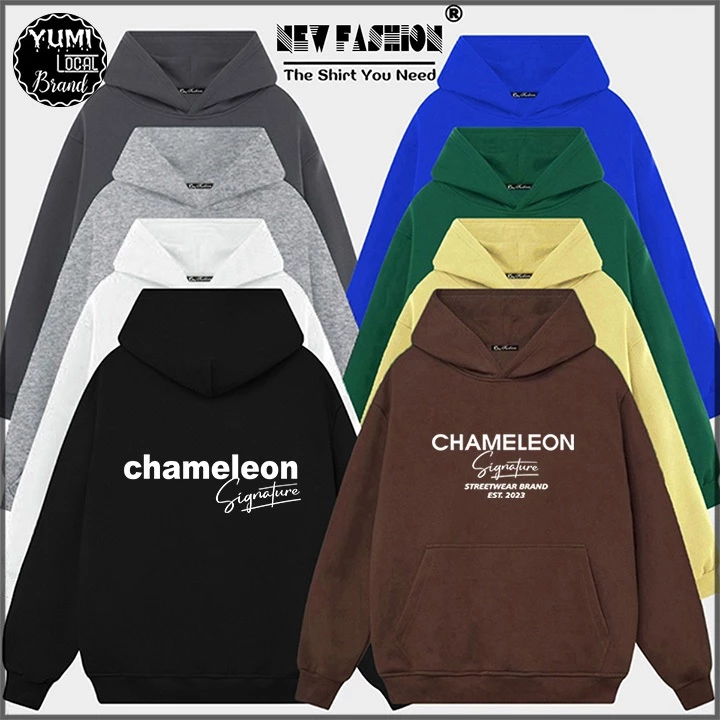 Áo Hoodie CHAMELEON Local Brand nỉ bông cực dày form rộng Unisex (HD1400L - Kèm Video Ảnh)