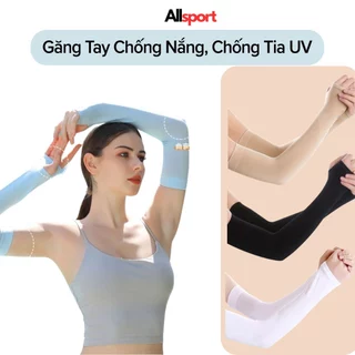 Găng Tay Chống Nắng, Chống Tia UV Bằng Lụa Lạnh Mỏng Mịn Allsport -GANGT02