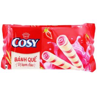 Bánh Quế Cosy nhân kem dâu gói 117.6gr