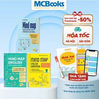 Sách - Bộ 3 Cuốn MindMap English Học Tiếng Anh Cho Người Mới Bắt Đầu MCBooks (Combo/Lẻ Tùy Chọn)