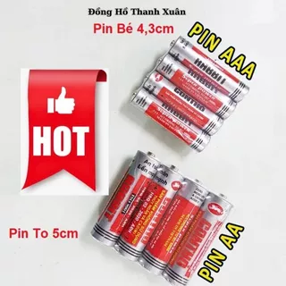 Pin con thỏ 1 vỉ 4 viên, loại nhỏ 1,5v AAA và loại to 1,5v AA dùng cho đồng hồ, điều khiển, đồ chơi Đồng Hồ Thanh Xuân