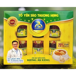 COMBO THÙNG 14 Hộp Nước Yến Sào EVERNEST ĐƯỜNG ĂN KIÊNG 20% tổ yến cao cấp (6 lọ x 70ml) KHÔNG TÚI