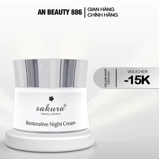 Kem dưỡng trắng, phục hồi da ban đêm Sakura Restorative Night Cream 30g