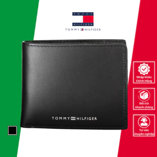 Ví Bóp Da Nam Màu Đen - TOMMY HILFIGER - Nhập Khẩu Chính Hãng Từ Italy_AM0AM10995