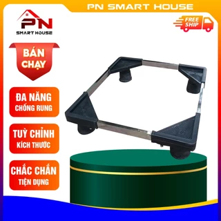 Chân kệ máy giặt tủ lạnh inox chống rung cao cấp, Chân kệ máy giặt chống rung