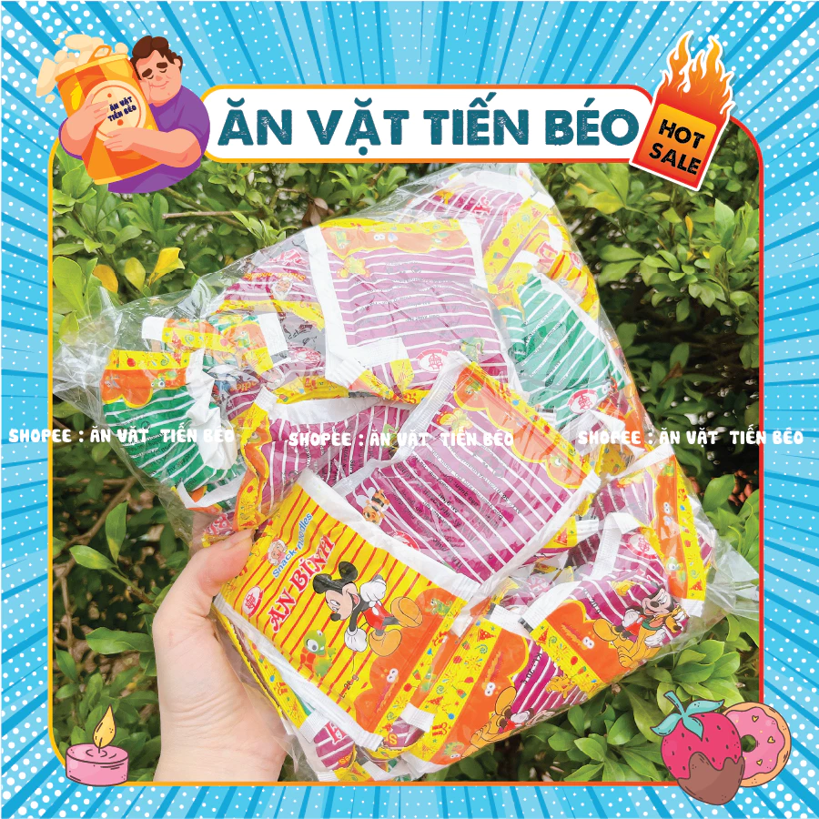 Bịch 50 Gói Mì Tôm Trẻ Em An Binh, Mì Ăn Liền Trẻ Em, Mì An Binh Tuổi Thơ, Đồ ăn vặt