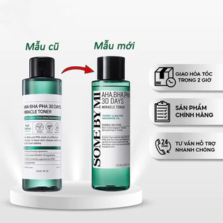 Nước Hoa Hồng Giảm Mụn Some By Mi AHA-BHA-PHA 30 Days Miracle Toner 150ml