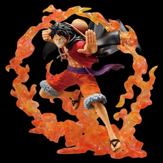 Mô hình Luffy One Piece áo choàng hiệu ứng lửa cực ngầu