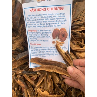 Nấm hồng chi rừng thái lát (gói 1kg), giúp giải độc gan, men gan cao, gan nhiễm mỡ, thanh lọc gan