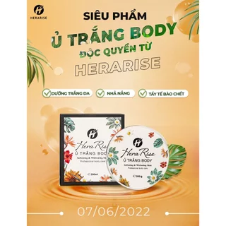 Ủ trắng body Hera Rise giúp da mềm mịn, trắng sáng ngay từ lần đầu tiên sử dụng