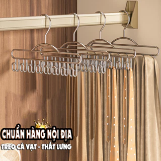 Móc treo cà vạt, thắt lưng LD chất liệu thép chống gỉ tráng mạ bóng thiết kế sang trọng, tinh tế