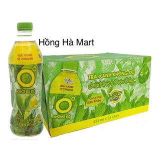 THÙNG TRÀ XANH KHÔNG ĐỘ ( 24 CHAI X 455ML)