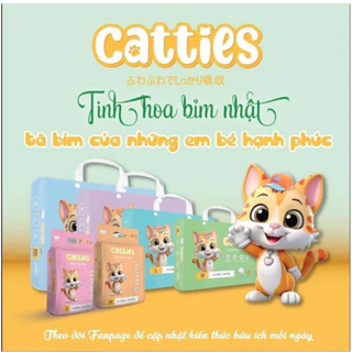 Tã Bỉm CATTIES - Tinh Hoa Bỉm Nhật mềm mại an toàn cho da bé..