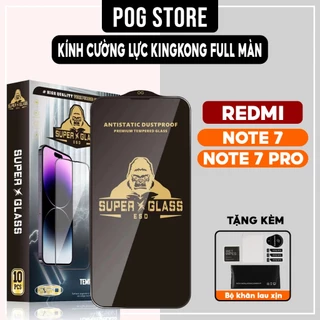 Kính cường lực Xiaomi Redmi Note 7 Pro Kingkong full màn | Miếng dán bảo vệ màn hình cho Xiaomi