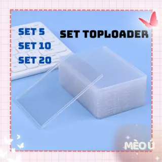 Toploader set 5 10 chiếc kích thước A7 - B8 đựng card ảnh idol Kpop, Anime